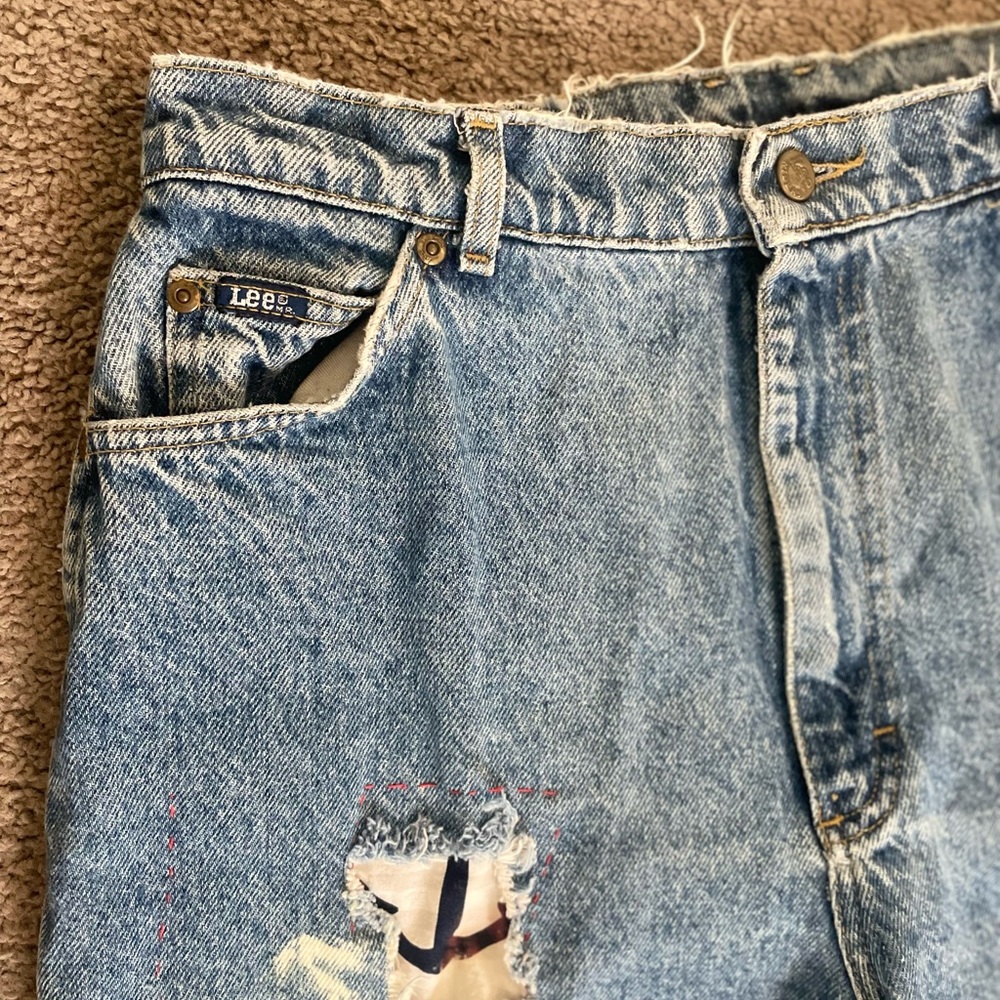 Lee Vintage Nautical Theme High Rise Jeans
